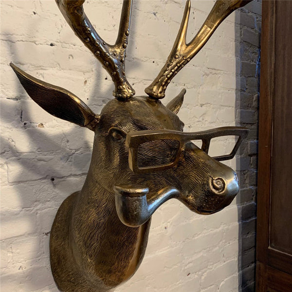 Frankie Stag Animal Resin Hanging Ornament Wall Art Gift Ornaments & Statues