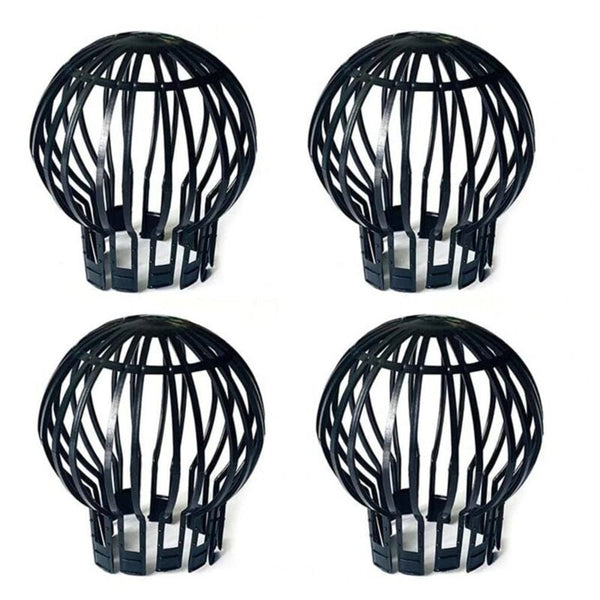 4 Pack Plastic Downspout Protectors For Leaf & Debris Blockage Prevention Gutter Guards