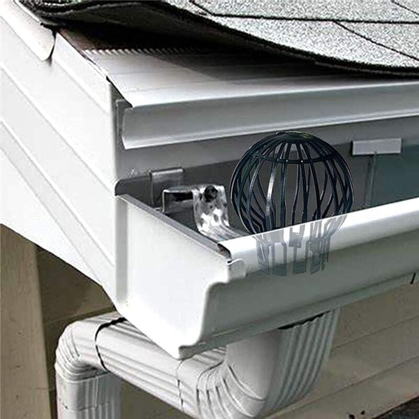 4 Pack Plastic Downspout Protectors For Leaf & Debris Blockage Prevention Gutter Guards