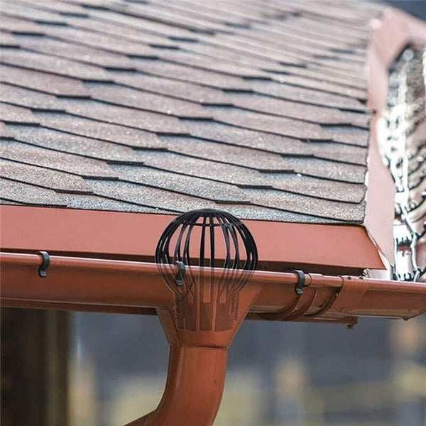 4 Pack Plastic Downspout Protectors For Leaf & Debris Blockage Prevention Gutter Guards