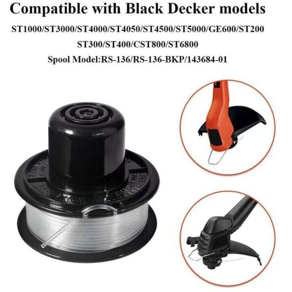 Black+Decker Replacement Spool And Line No.7 Saka 18 11M X 1.6Mm Compatible With Gl250 Gl310 Gl360 Models String Trimmer Parts