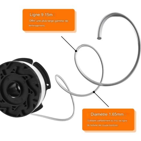 Trimmer Spool For Black & Decker Trimmers 8 Spools With 2 Covers And Springs .Pa_Max 22 23 String Trimmers