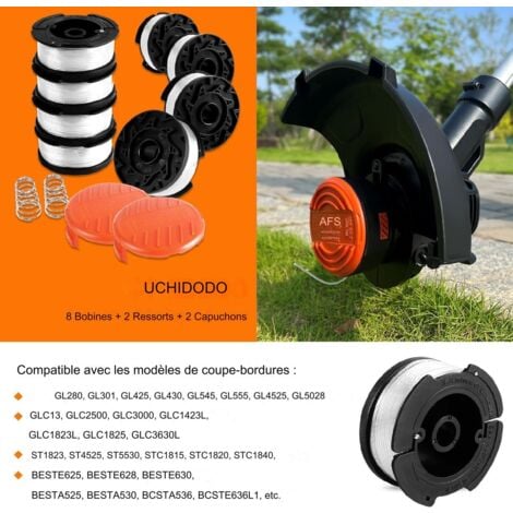 Trimmer Spool For Black & Decker Trimmers 8 Spools With 2 Covers And Springs .Pa_Max 22 23 String Trimmers