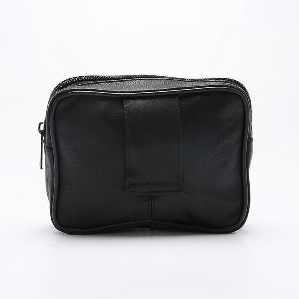 Genuine Leather Men's Waist Bag Pouch Belt Loop Card Holder Wallet With Rfid Blocking Waist Packs & Bags