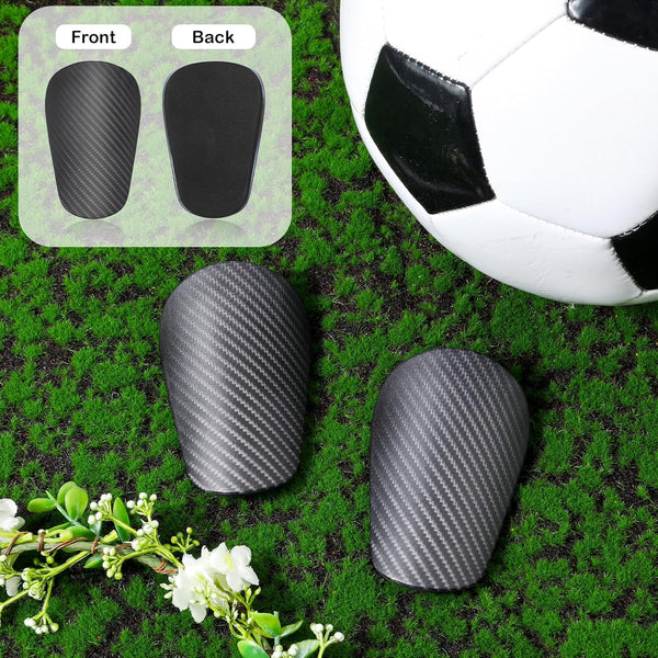 Football Shin Guards Dark Grey 9.5X4cm Youth Adult Shin Pads