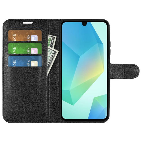 Compatible With Samsung Galaxy A17 5G Case Black Horizontal Flip Stand Cover Cases Covers & Skins