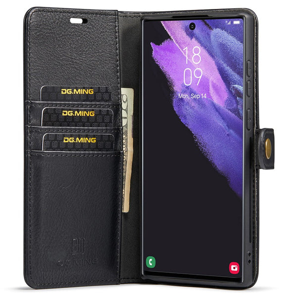 Dg.Ming Magnetic Wallet Case Compatible Withsamsung Galaxy S22 Ultra Black In 1 Cases Covers & Skins
