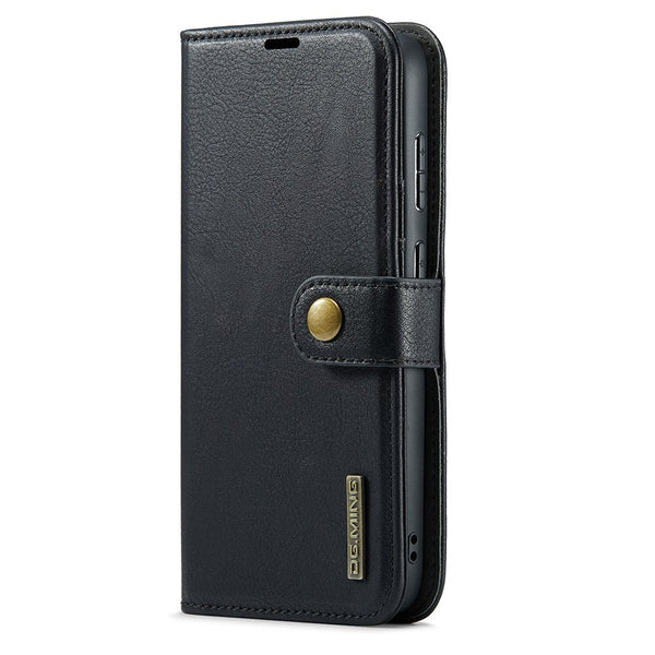 Magnetic Wallet For Compatible With Samsung Galaxy S25 Edge Black Case 2 In 1 Card Holder Cases Covers & Skins