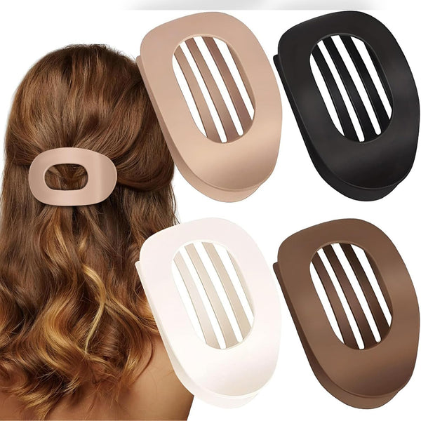 Hair Clips For Women 4 Pcs Matte Strong Thin And Thick Curved Design Accessories Hair Accessories