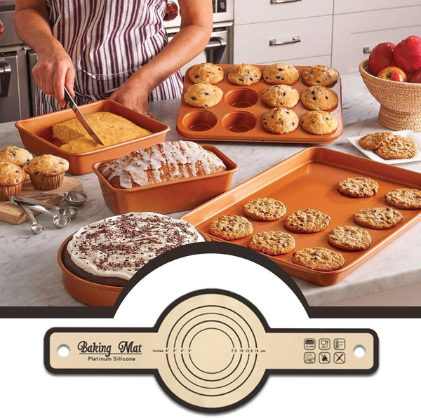 Silicone Dough Mat With Precise Scale Foldable Bread Rolling Kneading Baking Other Baking Accessories