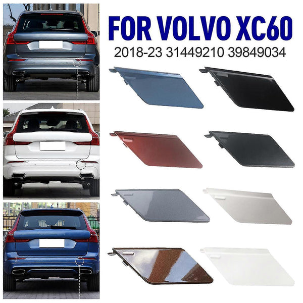 Volvo Xc60 2018 2023 Towbar Cover Maple Brown Abs Oem Fit Replacement Rear Bumper Compatible Bumpers