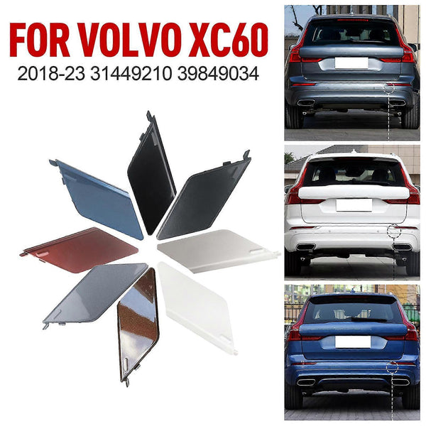 Volvo Xc60 2018 2023 Towbar Cover Maple Brown Abs Oem Fit Replacement Rear Bumper Compatible Bumpers