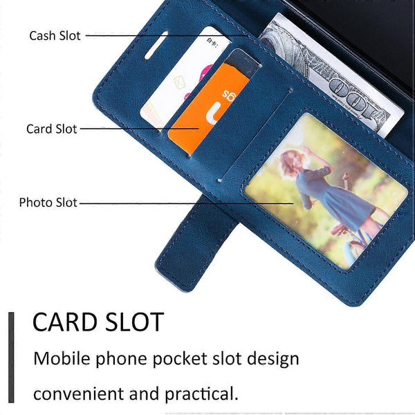Case Compatible With Iphone 11 Leather Magnetic Folio Card Holder 11 Perfect Blue Max Cases Covers & Skins