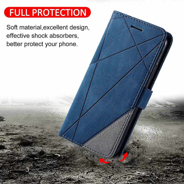 Case Compatible With Iphone 11 Leather Magnetic Folio Card Holder 11 Perfect Blue Max Cases Covers & Skins