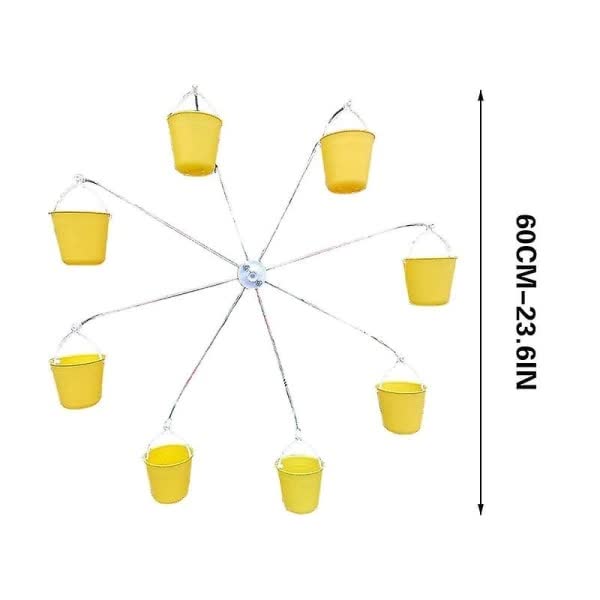 Bird Feeder Carousel Toy With Water Bottle And Food Dish Feeders