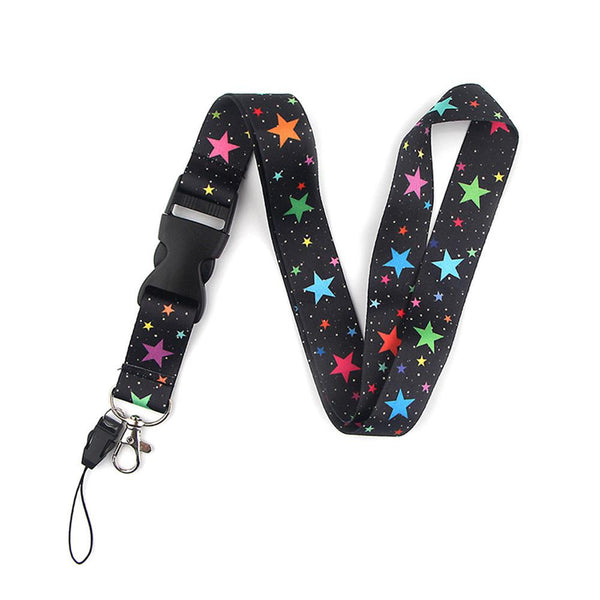 Smooth Stars Lanyard Black Id & Document Holders
