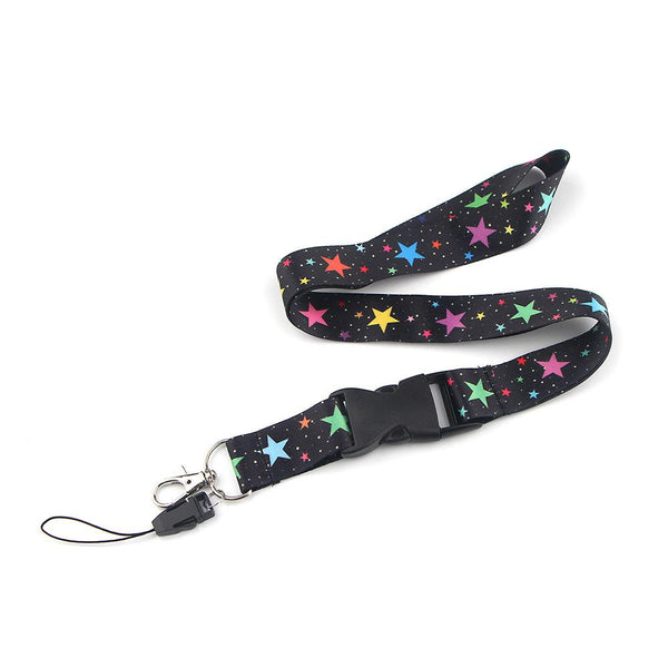 Smooth Stars Lanyard Black Id & Document Holders