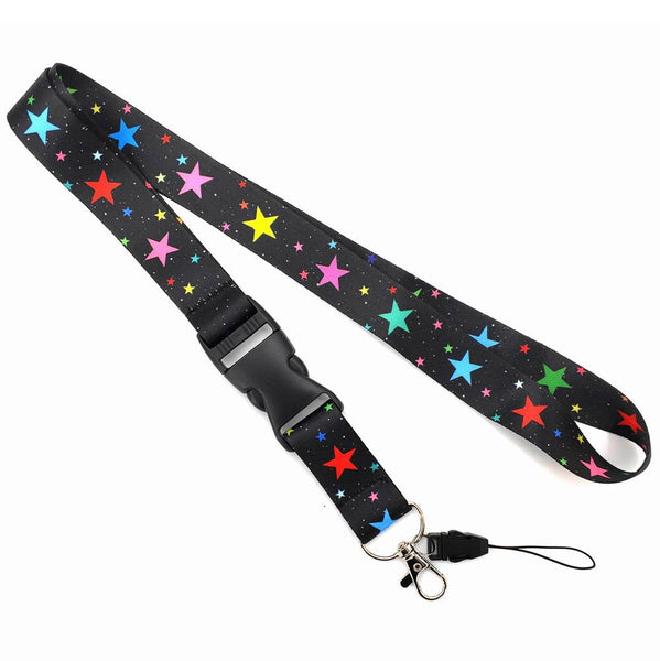 Smooth Stars Lanyard Black Id & Document Holders