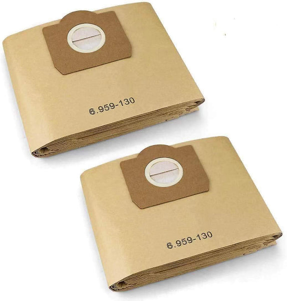 10 Pack For Karcher 6.959 130.0 Filter A 2201/2204/2504 Vacuum Cleaner Bags