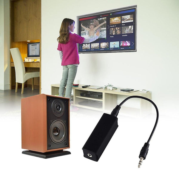 Ground Loop Noise Isolator Effectively Eliminates Audio For Car Stereo System Home Speaker With 3.5Mm Cable Cables Snakes & Interconnects