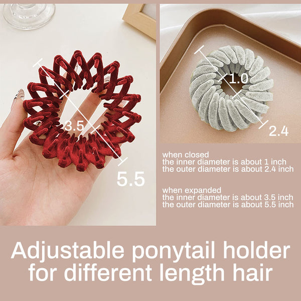 Magic Hair Clip Bird's Nest Flat Ponytail Lazy Hair Accessories