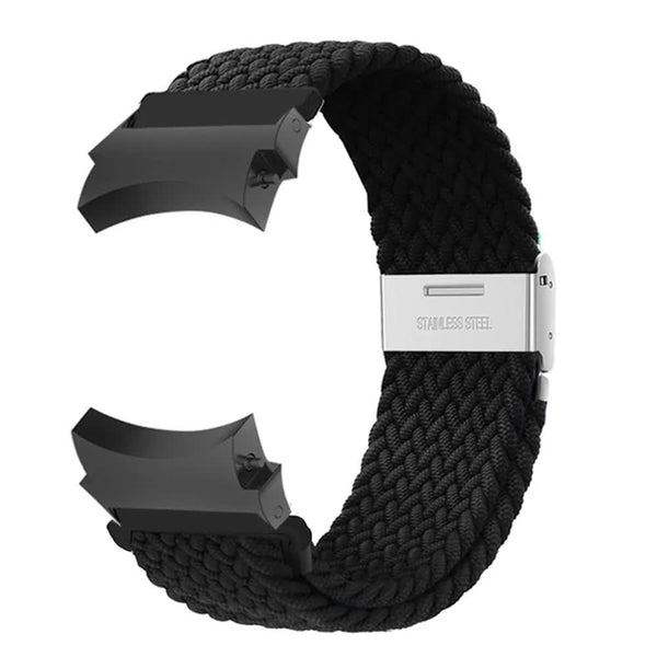 Compatible Withsamsung Galaxy Watch 4 5 6 Pro Classic 20Mm Strap Black Nylon Band 40Mm 43Mm 44Mm 45Mm 47Mm Watch Bands