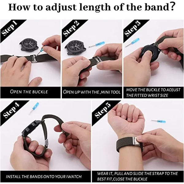 Compatible Withsamsung Galaxy Watch 4 5 6 Pro Classic 20Mm Strap Black Nylon Band 40Mm 43Mm 44Mm 45Mm 47Mm Watch Bands