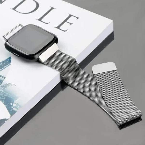 Compatible With Fitbit Versa 2 3 4 Lite Sense Band Wristband Milanese Replacement Magnetic Bracelet Bit Watch Strap Rose Pink For Watch Bands