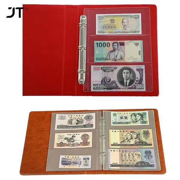 10 Pcs / 3 Compartment Loose Leaf Banknote Album Page Collector Holder 1Pc Slot 80 X 177Mm Photo Albums & Boxes