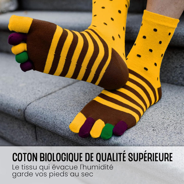 Men's 5 Finger With Split Toe Sports Five For Socks
