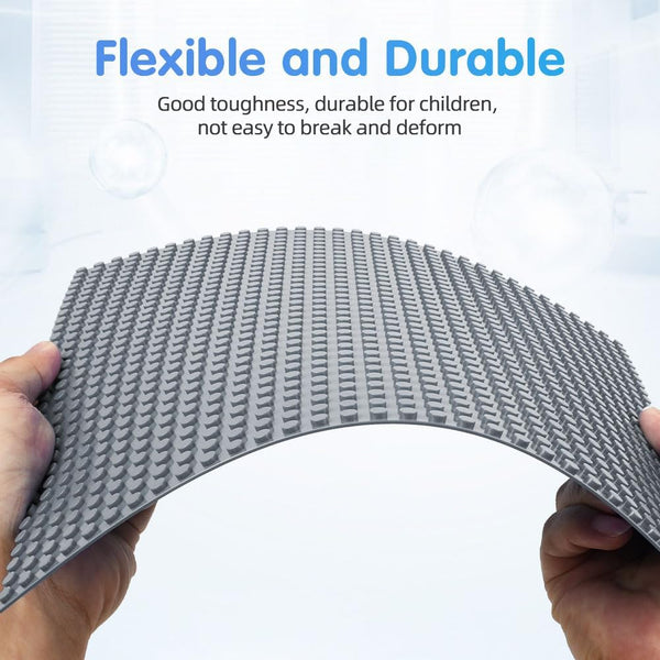 Building Plate 4 Pieces Of Classic Base Plates 25.5 X Cm Compatible With All Major Brands Toys For Children Light Gray Building Blocks