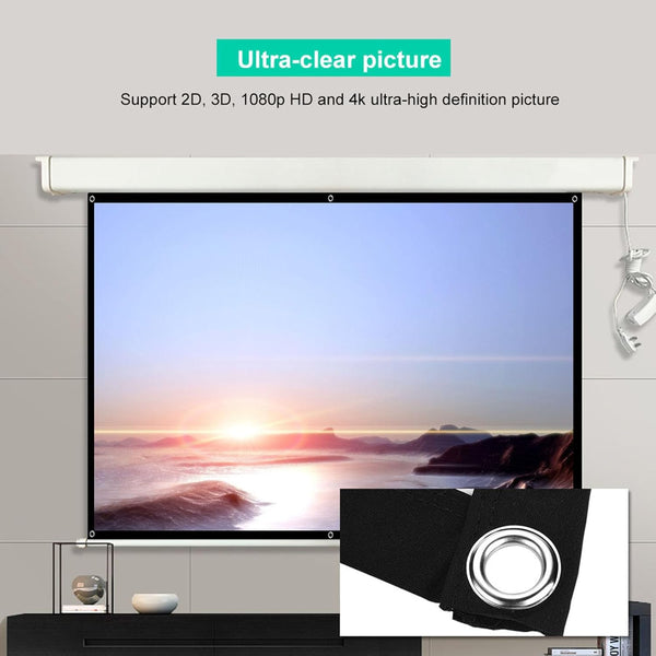 100 Inch 16:9 Projector Screen Foldable Home Theater Indoor Outdoor Movie Projector Screens