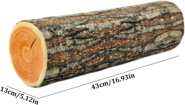 Log Cushion Round Stump Shaped Wood Grain Design Decorative Pillow Cover For Home Cushions & Decorative Pillows
