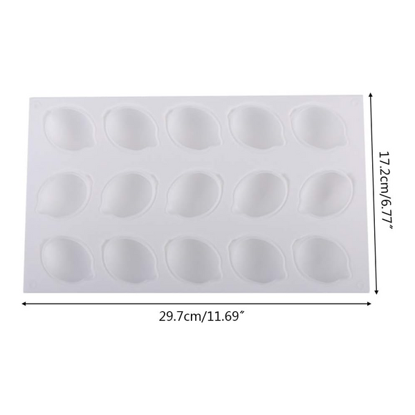 3D Lemon Silicone Mold For Mousse Dessert Pastry And Cake Decoration Sugarcraft & Chocolate Moulds