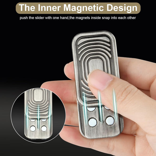 Metal Fidget Slider Toy Edc For Adults Stress Relief Anxiety Fidget Blocks