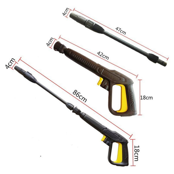 High Pressure Washer Gun Compatible With Karcher Series Including Car Handle Long Foam And Bottle Cleaning Set Pressure Washers