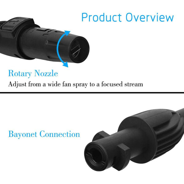 High Pressure Washer Gun Compatible With Karcher Series Including Car Handle Long Foam And Bottle Cleaning Set Pressure Washers