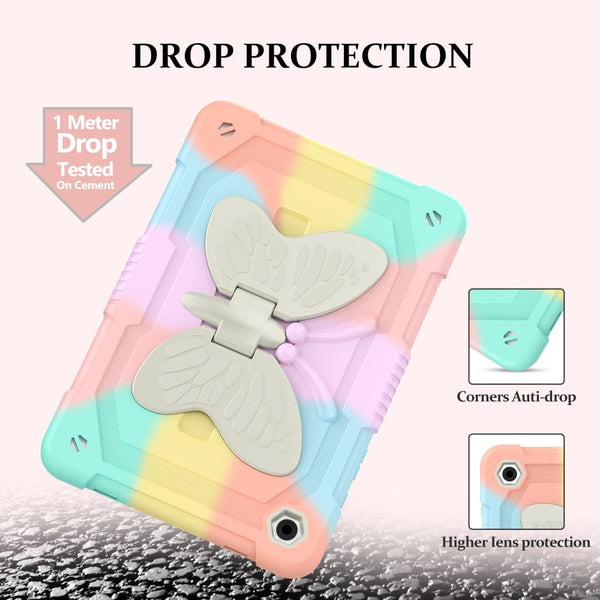 Compatible With Samsung Galaxy Tab A9 Plus 463 Butterfly Shockproof Hybrid Case Cases Covers & Skins