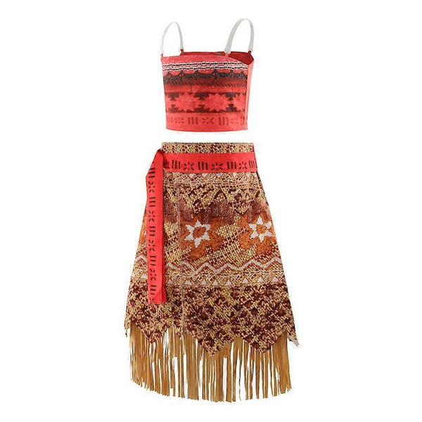 Vaiana Cosplay Costume For Girls Halloween Masquerade Carnival Party With Accessories Size 130 Other Costume Accessories