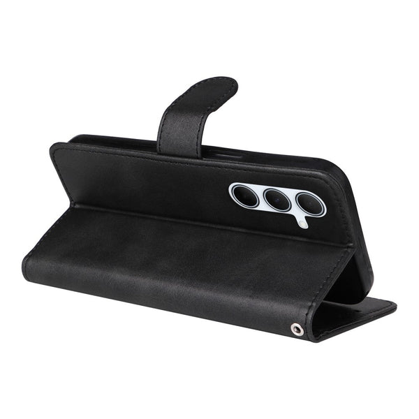 Compatible With Samsung A56 5G Wallet Case Pu Leather Black Cases Covers & Skins