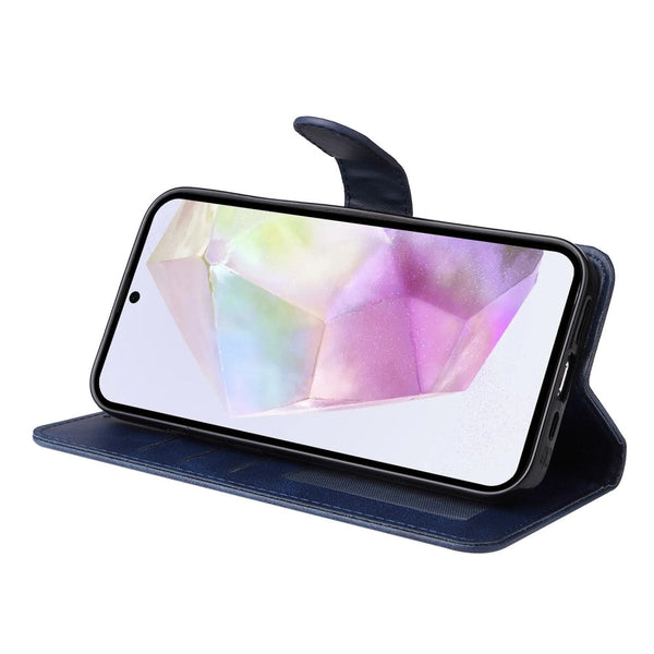 Compatible With Samsung A56 5G Pu Leather Wallet Case Blue Cases Covers & Skins