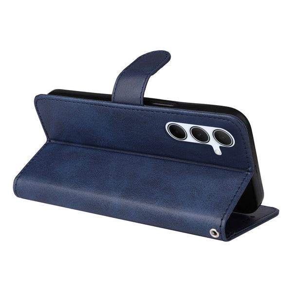Compatible With Samsung A56 5G Pu Leather Wallet Case Blue Cases Covers & Skins