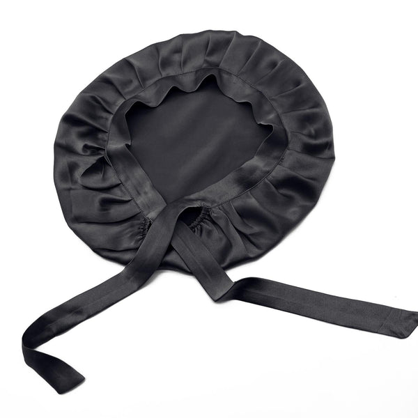 Real Silk Sleeping Cap For Hair Protection Black Hair Accessories