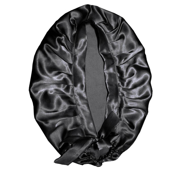 Real Silk Sleeping Cap For Hair Protection Black Hair Accessories