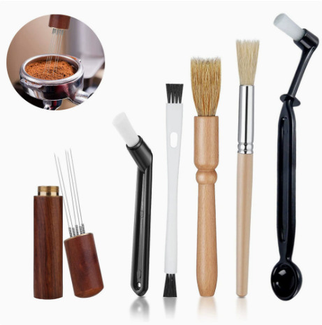 6 Piece Coffee Machine Cleaning Brush Set With Dosing Needle Other Coffee Tea & Espresso Makers