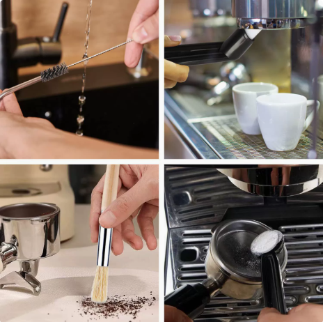 6 Piece Coffee Machine Cleaning Brush Set With Dosing Needle Other Coffee Tea & Espresso Makers