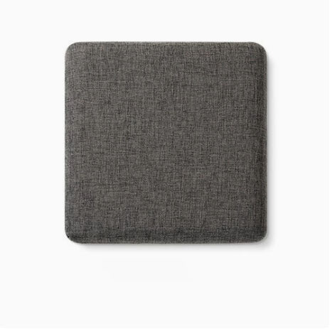 Square Bar Stool Cushion With Ties Dark Gray 28X28x3.5Cm Memory Foam Cushions & Decorative Pillows