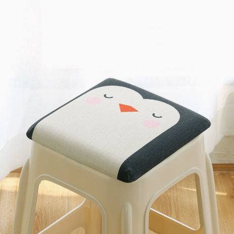 Square Bar Stool Cushion With Straps Memory Foam Non Slip 28X28cm Cushions & Decorative Pillows