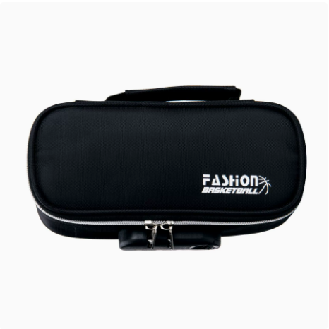 Large Capacity Pencil Case With 4 Compartments Canvas Pouches Multilayer Organizers Bag Oxford Fabric Pencil(Black) Pencil Cases