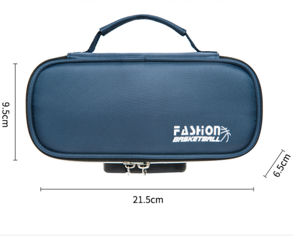 Large Capacity Pencil Case With 4 Compartments Canvas Pouches Multilayer Organizers Bag Oxford Fabric Pencil(Blue) Pencil Cases